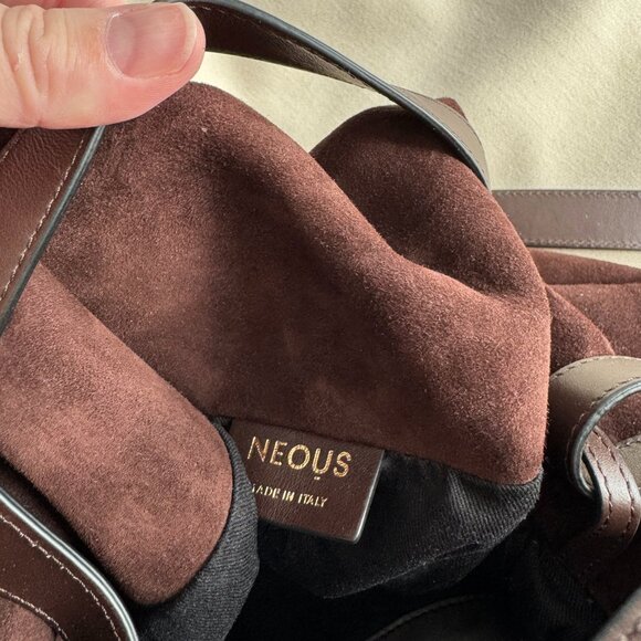 Neous "Taurus" Suede Bag in Brown - Picture 6 of 9